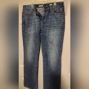 Men's MEK Blue Washed Straight-Leg Jeans